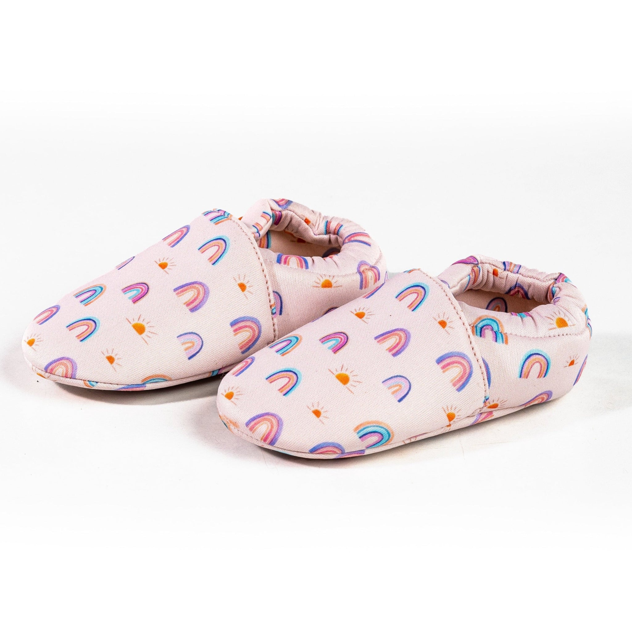 Rainbow Cotton Baby Shoe - Pink