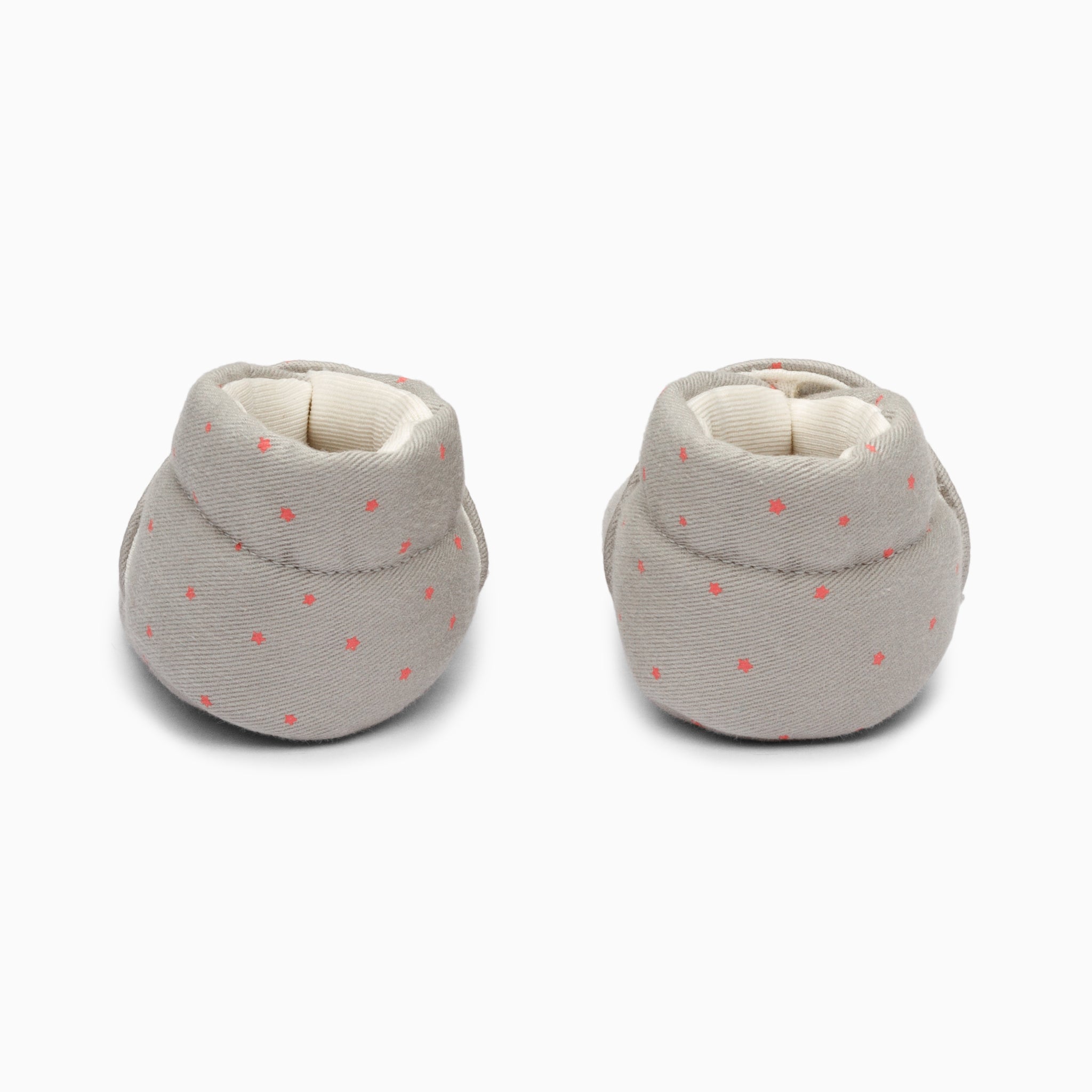 Stars Cotton Baby Shoe - Grey