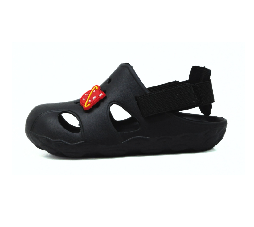 "Shadow" Kids Clogs - Black