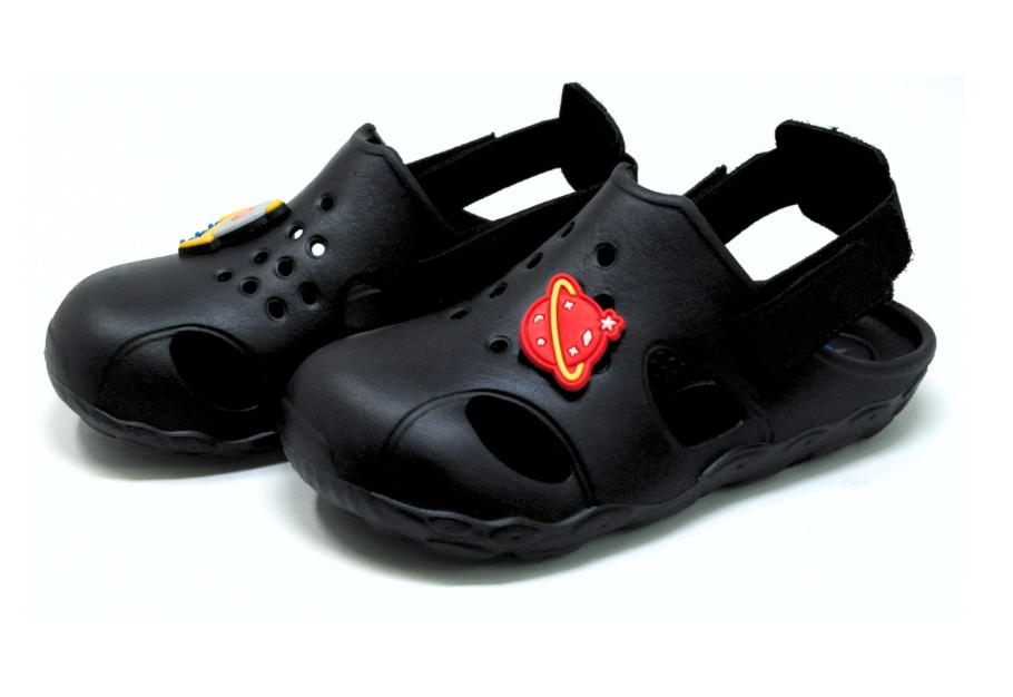"Shadow" Kids Clogs - Black